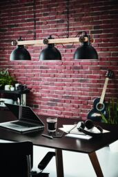 Modern Vintage Black Chandelier 3 Lights Gl0521