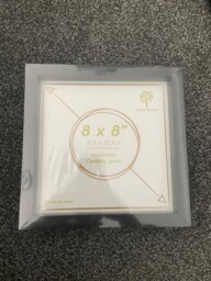 Nicola Spring 20x20cm Photo Frames - Black (2 Frames)