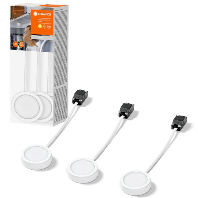 Ledvance Led Under Cabinet Light Spot Puck White Ø6 ,5cm 3 X 3w 330lm