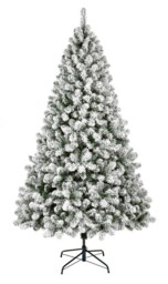 Premier 1.5m Flocked Woodcote Spruce Christmas Tree