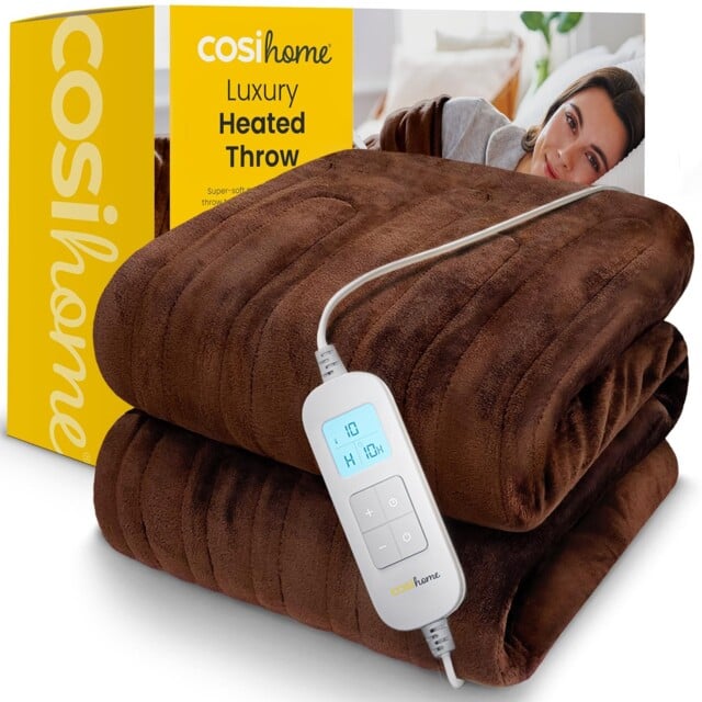 Cosi Home® Luxury Heated Throw - Electric Blanket - Extra Large Heated