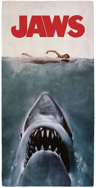Jaws Shark Towel 70x140cm 100% Cotton Novelty Beach Bath Kids
