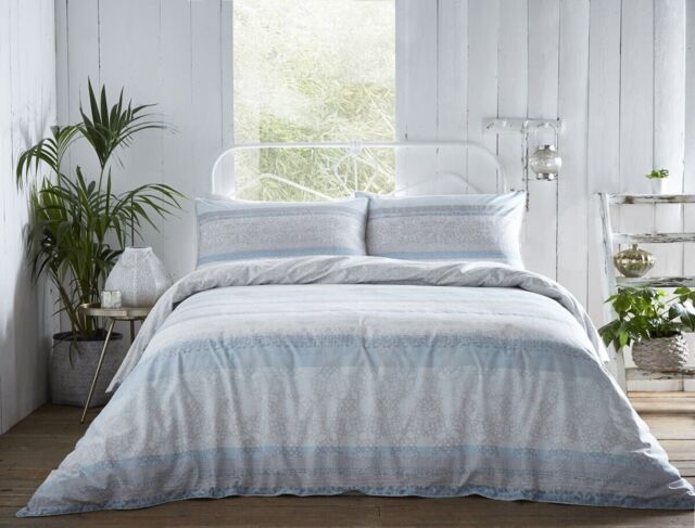 Appletree Lamina Blue Double Duvet Set