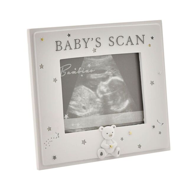 Baby's Scan Photo Frame Ultrasound Picture Resin Starry Night Teddy