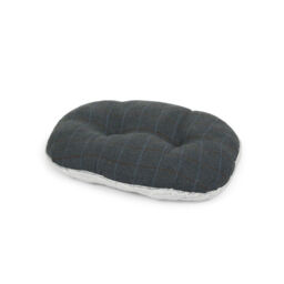 Petface Dog Bed Oval Cushion Twilight Tweed Double Sided Soft Fleece