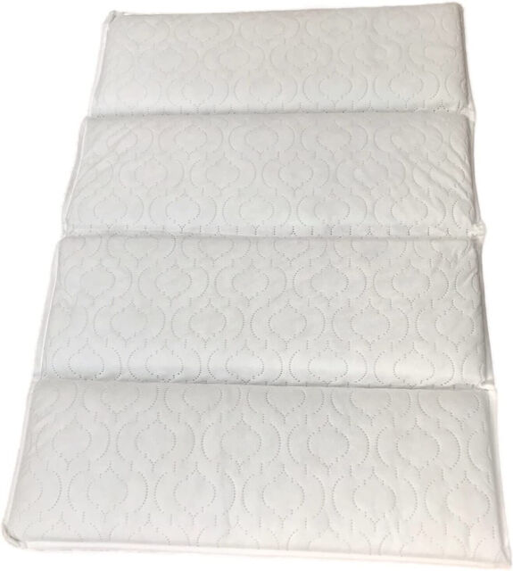 Laura® Quad Fold 119x59cm Compact Foldable Baby Travel Cot Mattress