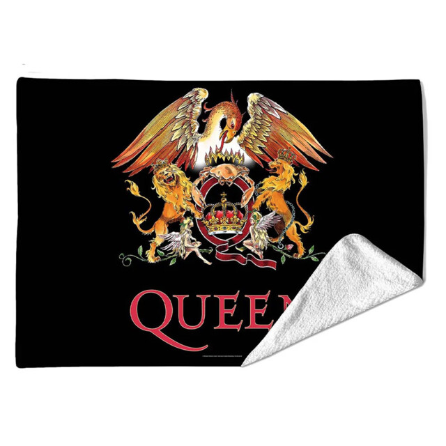 Queen Sherpa Fleece Blanket Crest (multicolour) 127cm X 152cm (single)