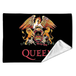 Queen Sherpa Fleece Blanket Crest (multicolour) 127cm X 152cm (single)