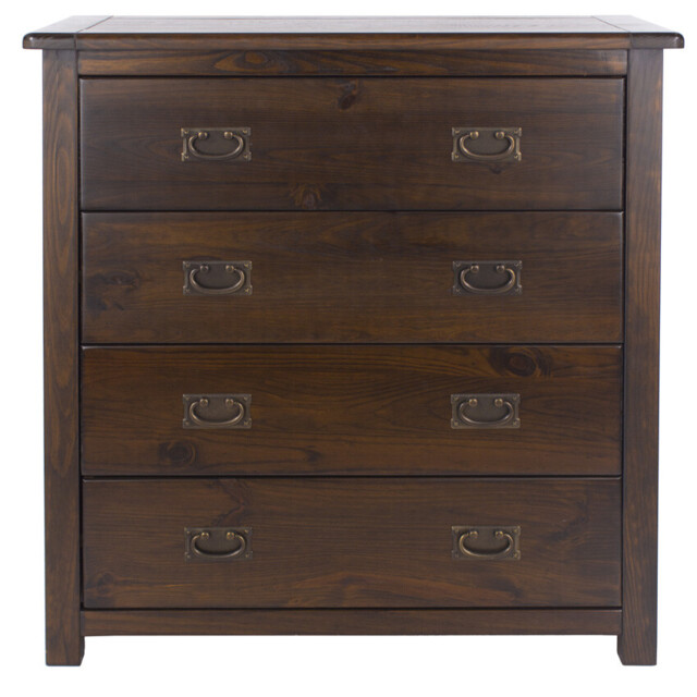 Boston Dark Pine Chests Of Drawers, Wardrobe, Bedsides, Bookcases &