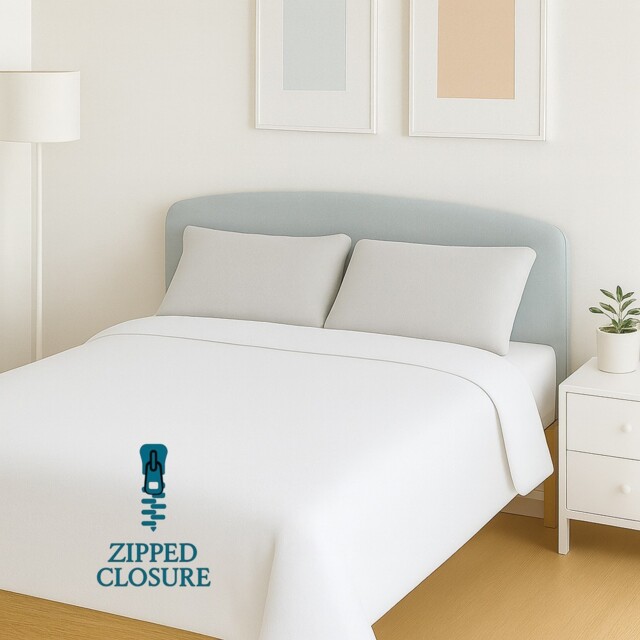 Terry Towelling Waterproof - Breathable, Anti-allergenic, Zipped Duvet