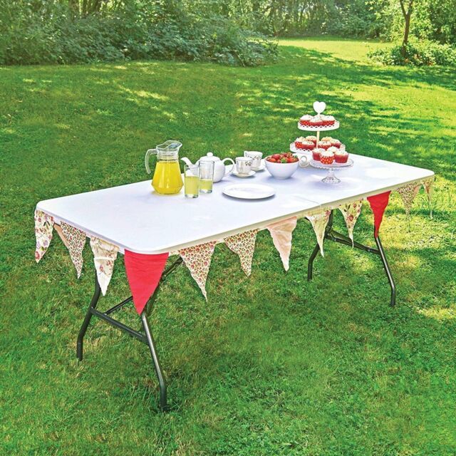 6ft Folding Table Garden Heavy Duty Dining Pasting Camping Bbq