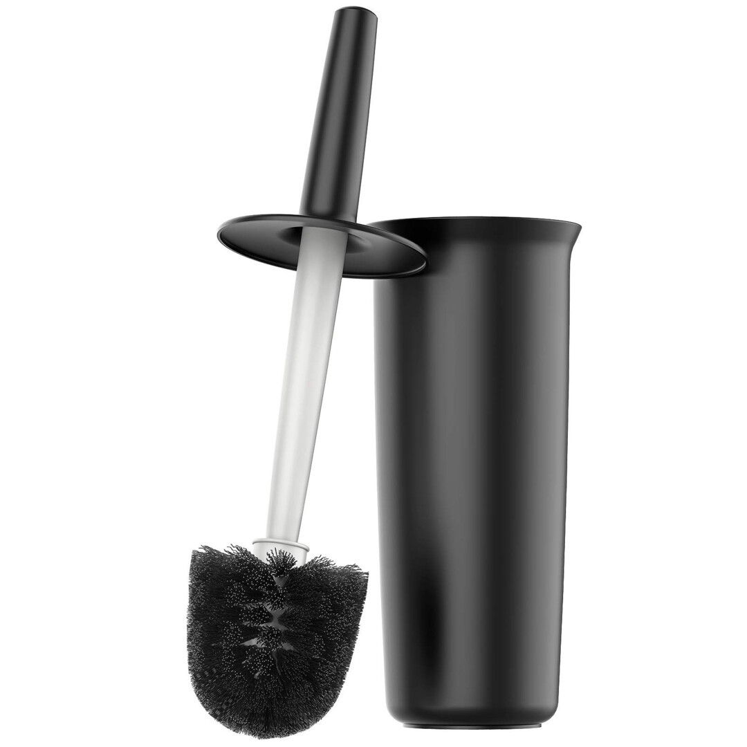 MR.Siga Heavy Duty Toilet Plunger and Holder, Black, for Bathroom Cleaning - Wal
