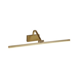 Wall Light Brass Bilbao Led Picture 70cm Satin Searchlight 5551-70sb