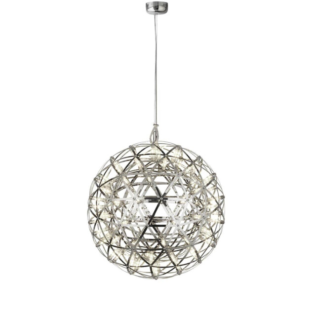 Galaxy Led Pendant Light Polished Chrome – Modern Ceiling Light 40cm