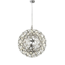 Galaxy Led Pendant Light Polished Chrome – Modern Ceiling Light 40cm