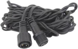 Lyyt Outdoor String Light Extension Cable, Black