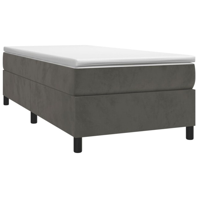 Box Spring Bed Frame Mattress Foundation Upholstered Bed Base Velvet