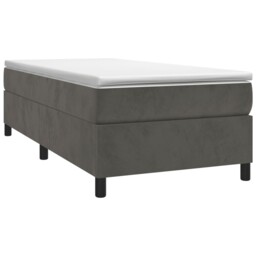 Box Spring Bed Frame Mattress Foundation Upholstered Bed Base Velvet