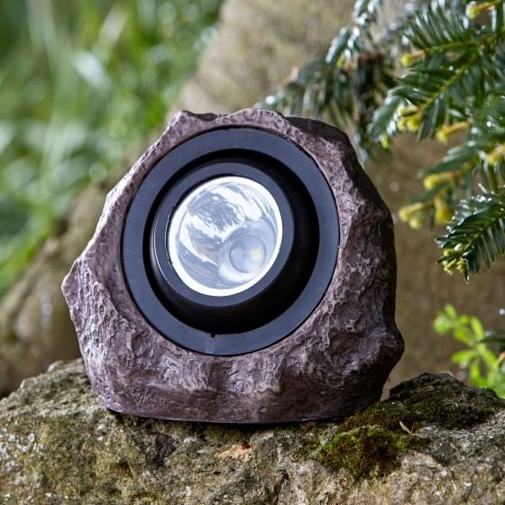 Jumbo Rock Light Solar Powered Super Bright 15 Lumen Garden Security