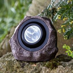 Jumbo Rock Light Solar Powered Super Bright 15 Lumen Garden Security
