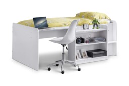 Julian Bowen White Wood Neptune Midsleeper, Single