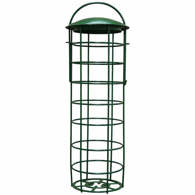 Suet Fat Ball Feeder Wild Garden Birds Hanging Loop Metal Natures