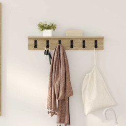 Wall-mounted Coat Rack Sonoma Oak 60 X 10.5 X 10.5 Cm Vidaxl