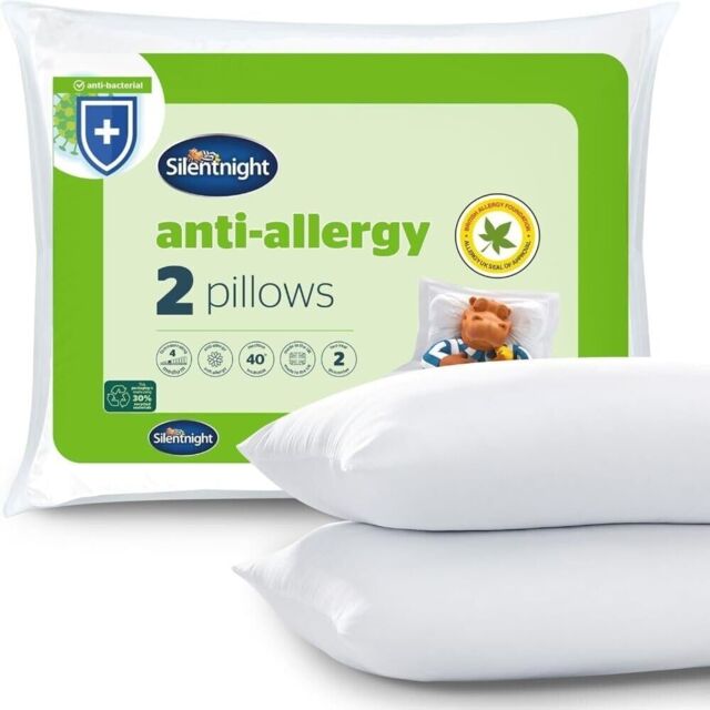 Silentnight Anti-allergy Pillows 2 Pack Soft Medium Support Anti