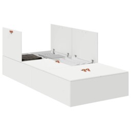 Storage Bed Frame With Storage With Door Engineered Wood Platform Home