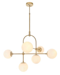 Ceiling Light Brass Orson 6 Matt Antique Lighting No. 1 90842 070h.