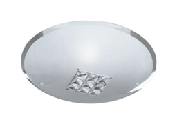 Ceiling Light Silver Horizon Chrome 300mm Searchlight 2198-32