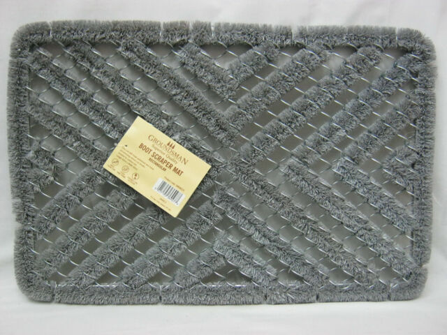 Groundsman Boot Scraper Mat Coir Door Doormat Grey 60cm X 40cm Gmdm225
