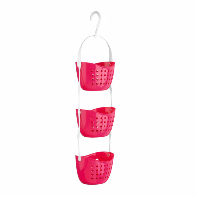 3 Tier Bathroom Shower Caddy Basket Toilet Hanging Rack Tidy Shelf