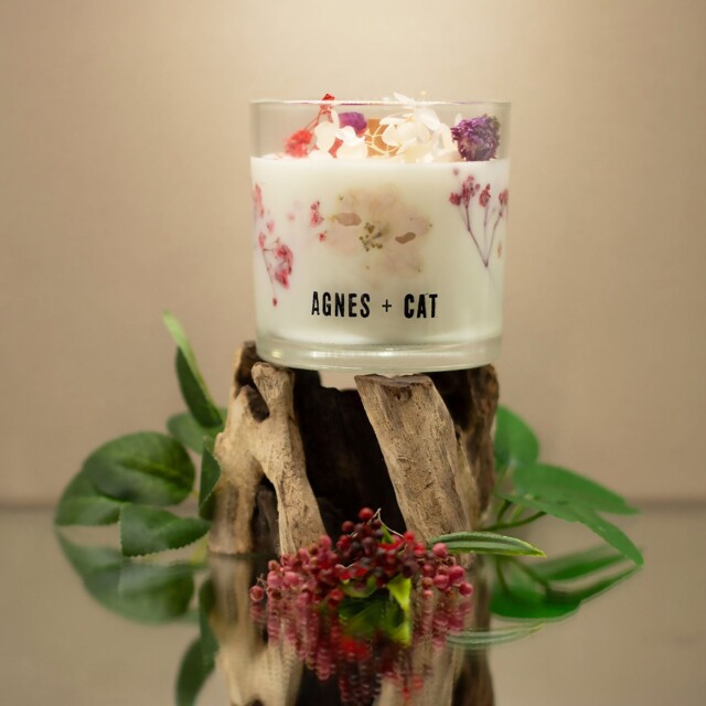 Agnes + Cat Botanical Soy Wax Candle - Roses Of Sawrey