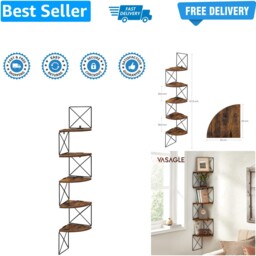 Corner Shelf Wall Mounted, Floating Shelf 5 Tier, Book Shelf, For