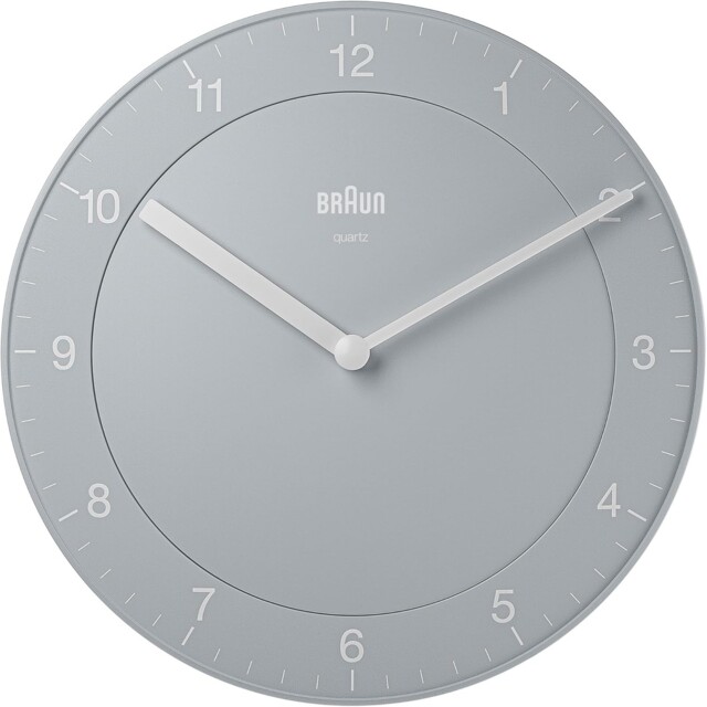 Braun Classic Analogue Wall Clock-quiet Quartz Movement, Easy To Read,