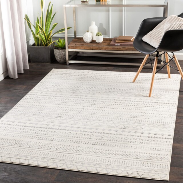 Madrid Geometric Rug - Scandi Area Rugs Living Room 150x213 Cm,