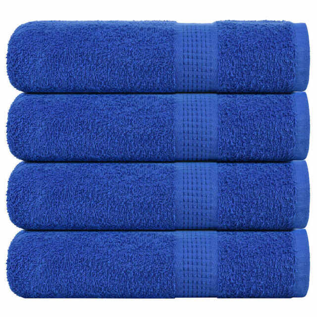 Shower Towels 4 Pcs Blue 70x140 Cm 360 Gsm 100% Cotton Vidaxl