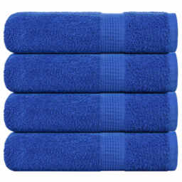 Shower Towels 4 Pcs Blue 70x140 Cm 360 Gsm 100% Cotton Vidaxl