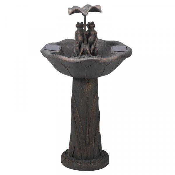 Smart Garden Frog Frolics Under Umbrella Solar Water Fountain