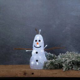 Snowman Standing Christmas Decoration Light Battery Powered 20x Cool