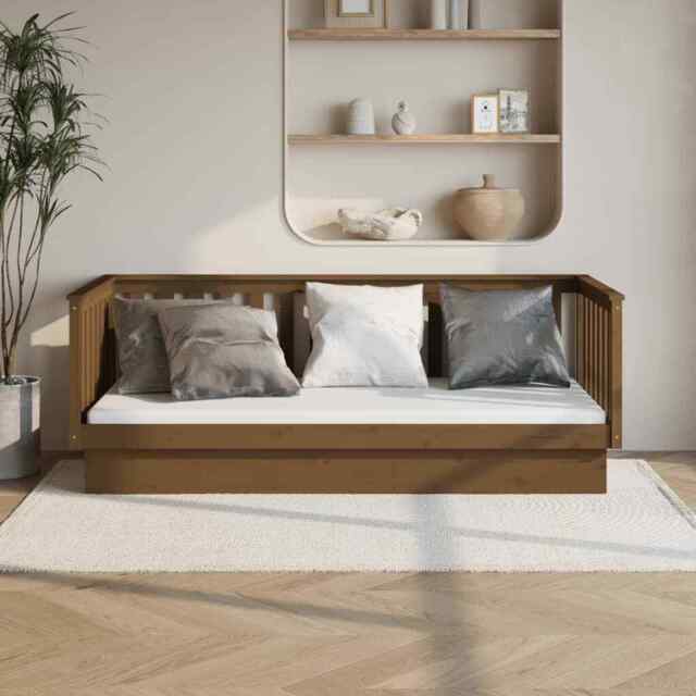 Day Bed Honey Brown 80x200 Cm Solid Wood Pine Vidaxl