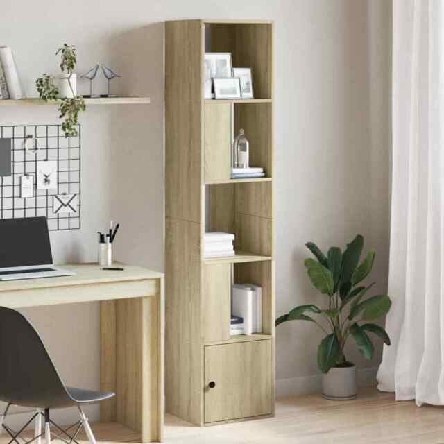Bookcase Sonoma Oak 40x36x189 Cm Engineered Wood Vidaxl