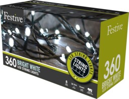 360 White Led Lights With 8 Multifunction's Christmas Indoor - Outdoor