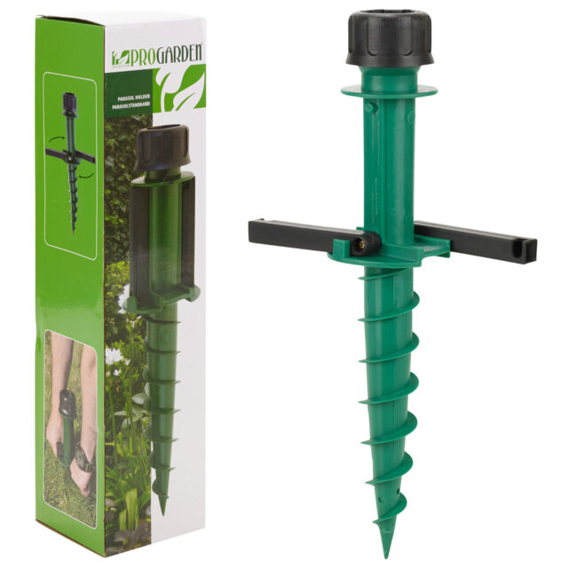Umbrella Parasol Stand Spike Lightweight Screw Base Holder Fishing