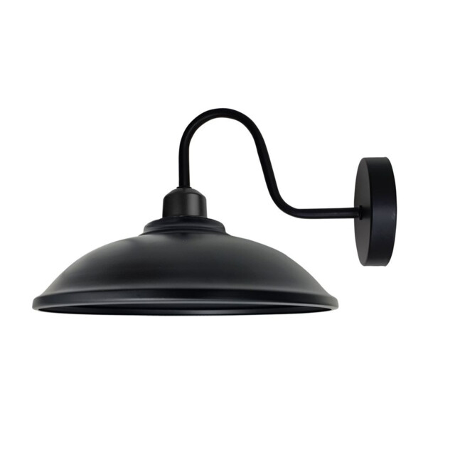 Vintage Wall Light Swan Neck Hemisphere E27 Industrial Sconce Fixture