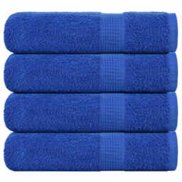 Hand Towels 4 Pcs Blue 50x100 Cm 360 Gsm 100% Cotton Vidaxl