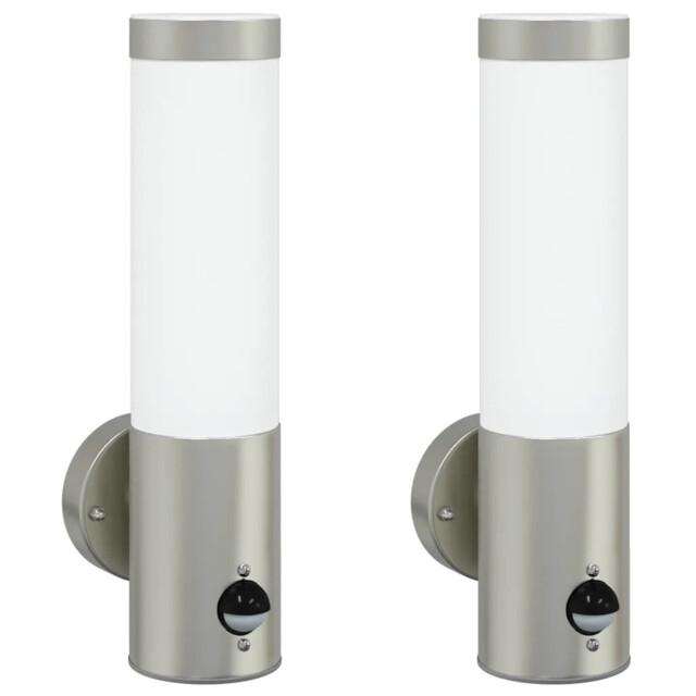Outdoor Wall Light Stainless Steel And Plastic Lighting Modern Pathway