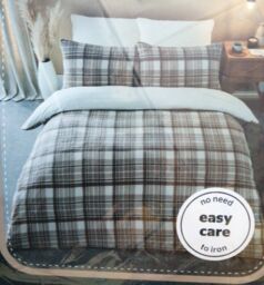 Silent Night Teddy Fleece Reversible Duvet Set Single 131x196 Cm No