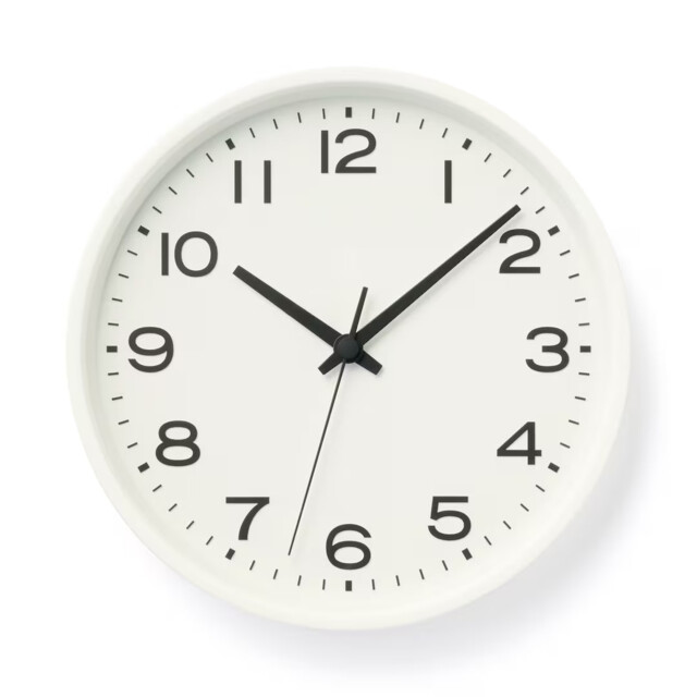 Muji Mj‑aclw2 Large Analog Wall Clock – White – Muji Japan